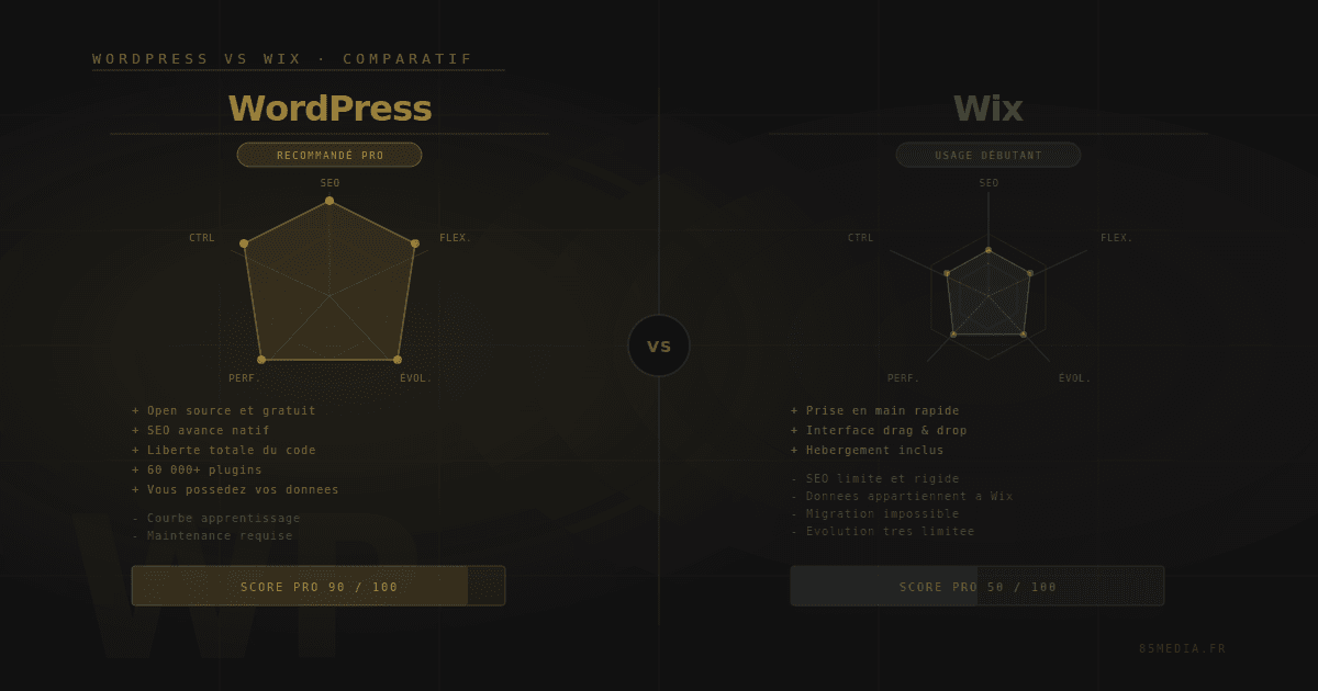 WordPress vs Wix : quelle solution choisir pour votre site internet ?